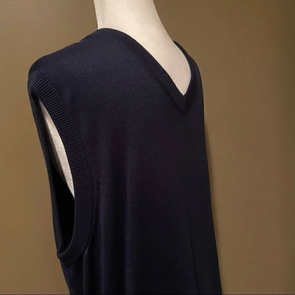 Daniel Cremieux Silk Blend Sweater Vest Size Large